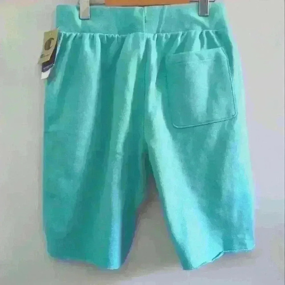 CHAMPION | Men's Teal Reverse Weave Heavyweight Cut-off Shorts - Picture 6 of 6